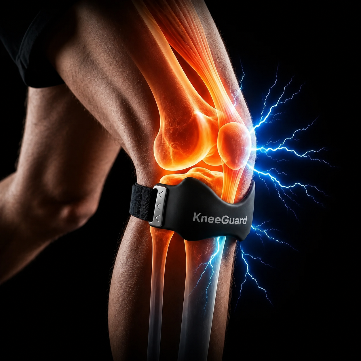 KneeGuard™ Stabiliserende Knæstøtte